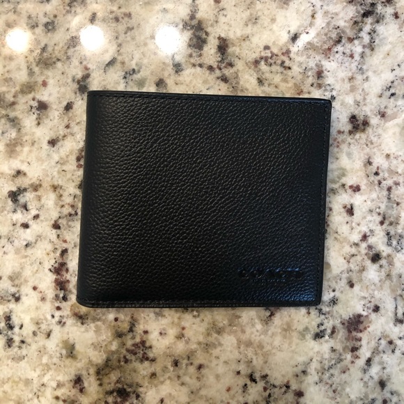 Coach Handbags - Men’s Coach leather black wallet